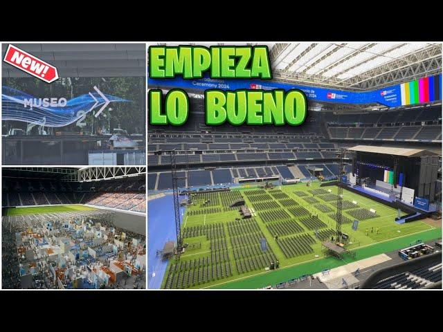 2 de julio  NUEVAS ANIMACIONES en las PUERTAS de ACCESO y NUEVO EVENTO  Obras Santiago Bernabéu 