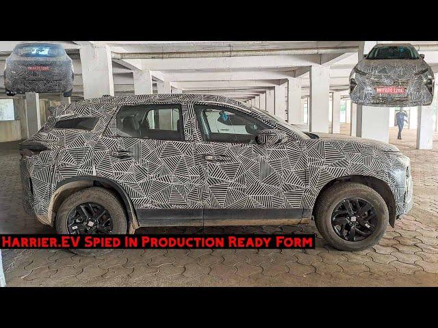 Tata Harrier.EV Spied In Production Form - Launch Soon? - Expected Price & More!