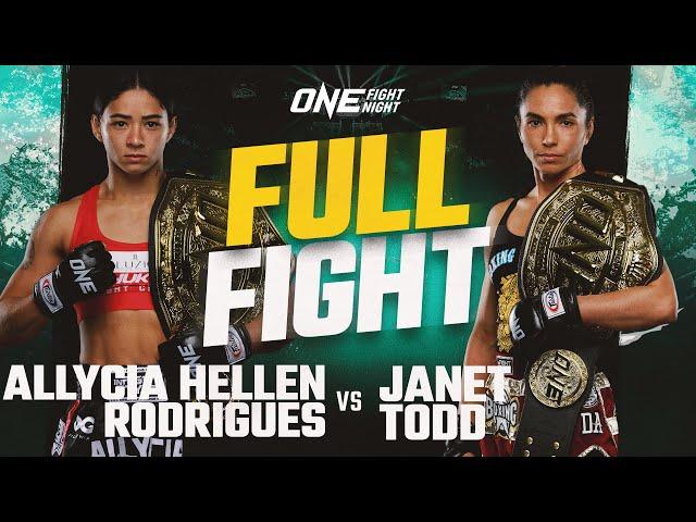 Allycia Hellen Rodrigues vs. Janet Todd | ONE Championship Full Fight