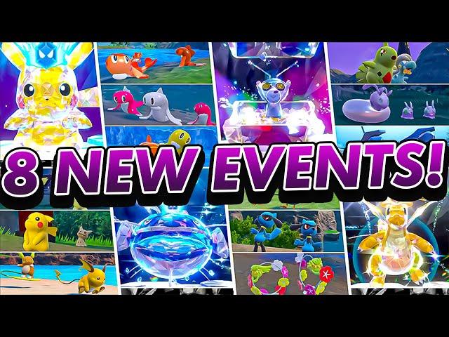 8 NEW EVENTS! 7 STAR TERA RAIDS & OUTBREAKS ANNOUNCED in Pokemon Scarlet and Violet