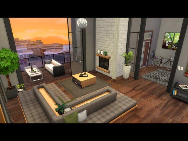 Apartment with balcony (121 Hakim House Apartment)  Sims 4 Speed Build Stop Motion (NO CC)