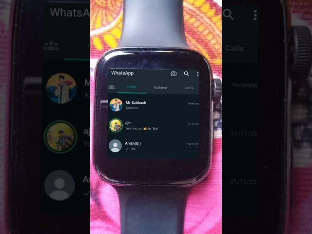 To access whatsapp on your smartwatch #with fitpro app#T500 ultra watch 8