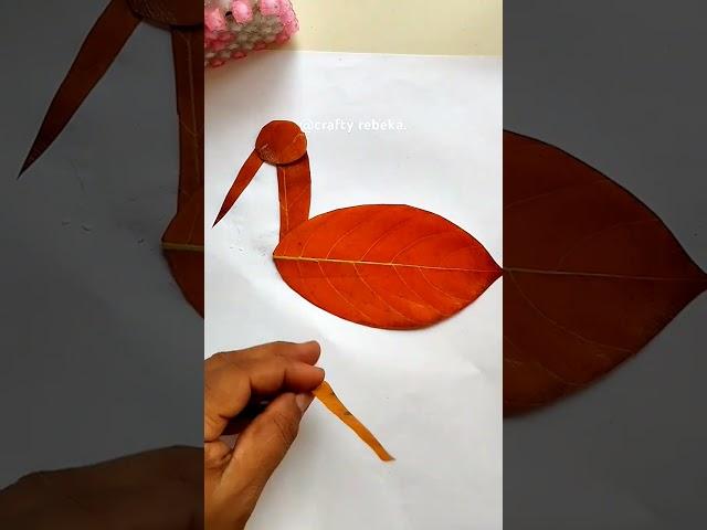 how to make leaft crane.#diy #drawing #reels #art #papercraft #reels #rebeka #craft #paperdrawing