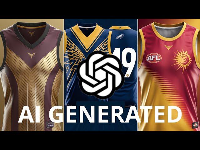 AI redesigns every AFL team guernsey