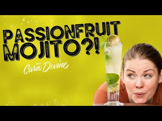 BEST SUMMER COCKTAIL! How to make a PASSIONFRUIT MOJITO - fast!