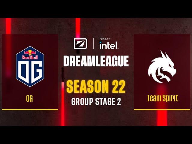 Dota2 - OG vs Team Spirit - Game 3 - DreamLeague Season 22 - Group Stage 2
