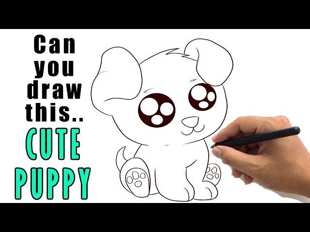 How to Draw a Cute Puppy Drawing With This Easy Puppy Sketch Step by Step to Follow