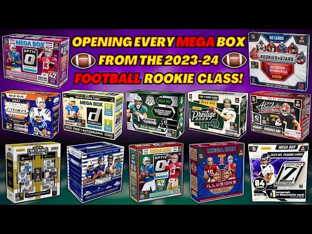 *OPENING EVERY MEGA BOX FROM THE 2023 FOOTBALL ROOKIE CLASS! NICE PULLS GALORE!