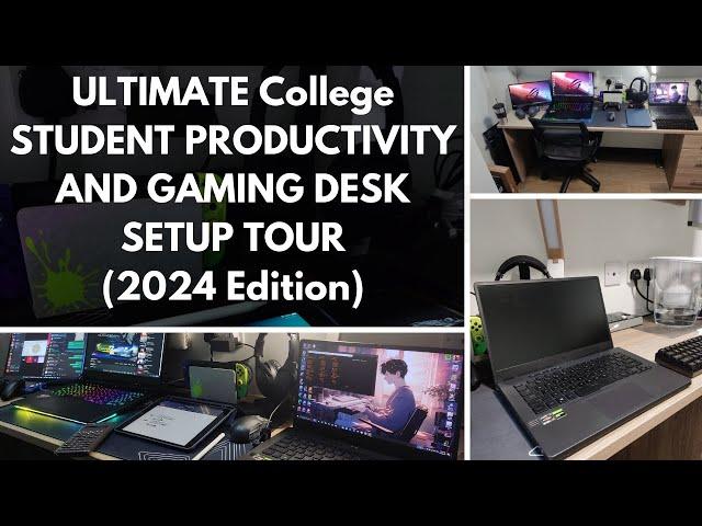 ULTIMATE College Student GAMING SETUP Tour! (2024 Edition)