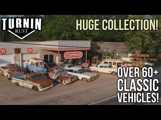 Shop Tour of Turnin Rust's HUGE 60+ Classic Vehicle Collection | Turnin Rust