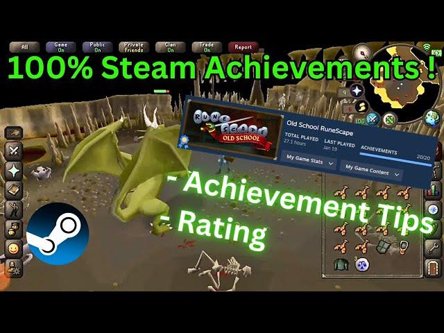 [Guide] Oldschool Runescape Tips for 100% Steam Achievements + Rating !