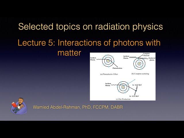 Selected Topics on Radiation Physics: Lecture 5: Interactions of photons with matter