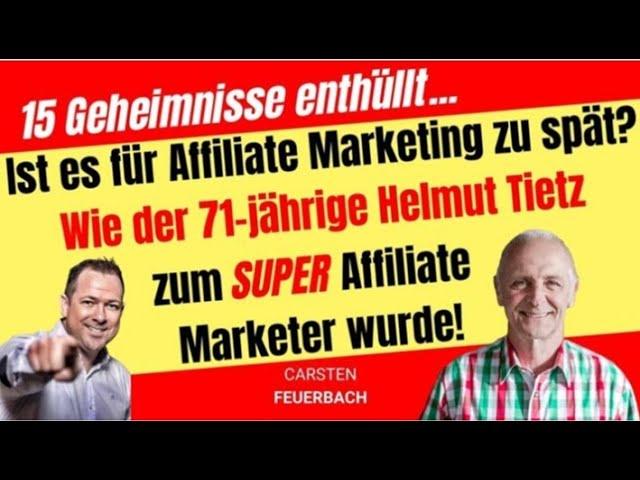 Carsten Feuerbach interviewt den Affiliate-Marketer Helmut Tietz