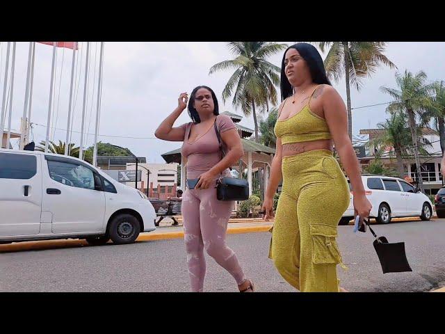 sosua strip|scenic view in sosua street at 4 pm on a friday