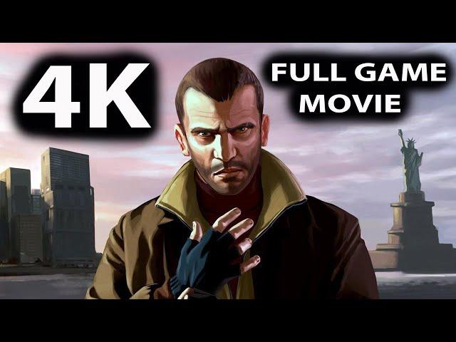 GTA 4 All Cutscenes MOVIE with GOOD ENDING & All Characters Conversations (PC 4K 60FPS)