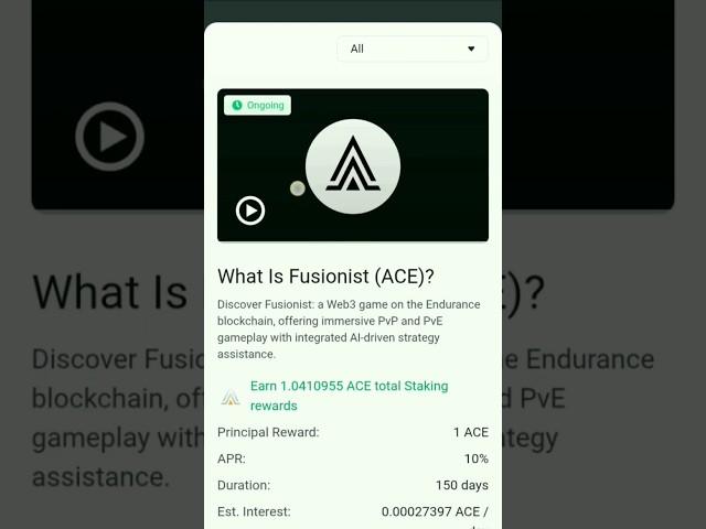 Fusionist (ACE) Quiz Answers | Binance Learn and Earn Quiz Answers #binance #learnandearn
