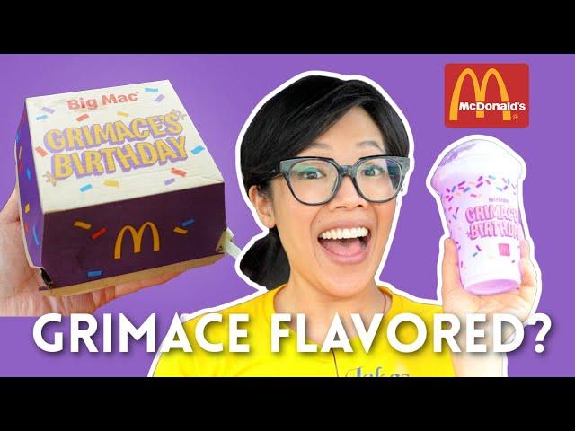 What Does A Grimace Shake Taste Like? | McDonald's Grimace's Birthday Meal