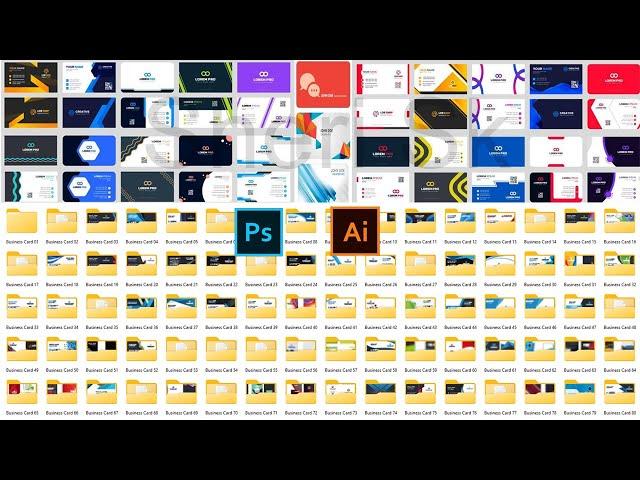 500+ Business Cards Mega Bundle Download In PSD AI And EPS Files |Sheri Sk|