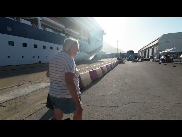 Bar, Montenegro Cruise Port - from Ship (Marella Explorer 2) to shuttle bus to town