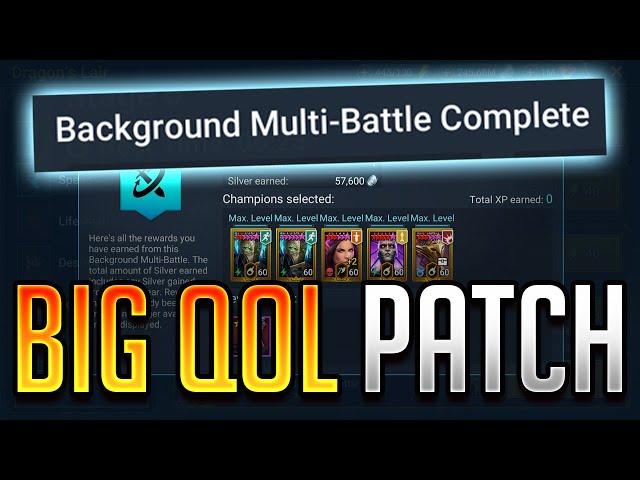 THIS COULD HAVE BEEN AMAZING! NEW QOL PATCH 10.30 NEWS! | Raid: Shadow Legends