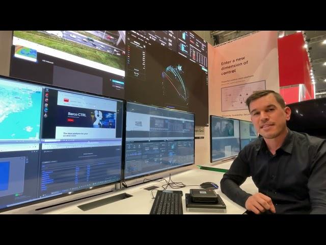 ISE 2024: Showcasing the Barco CTRL control room software and hardware platform