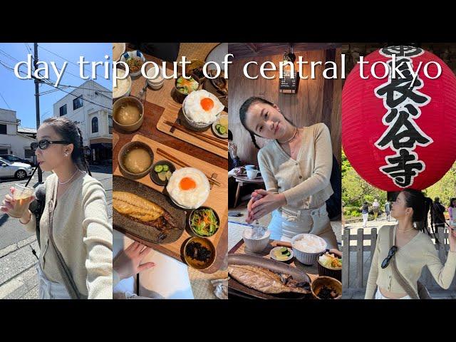 Kamakura, JAPAN 鎌倉 VLOG  Day Trip from Tokyo, *what to do/eat/see at kamakura* komachi street!