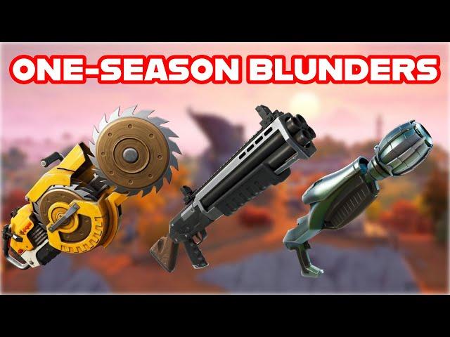 Revisiting Some of Fortnite's BEST "ONE-SEASON BLUNDERS" of ALL TIME