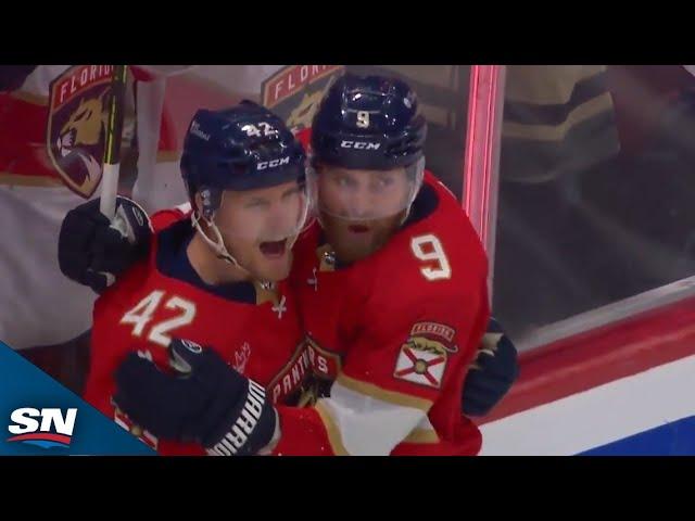 Panthers' Gustav Forsling Lasers Perfect Shot Top Corner Late In Game 3