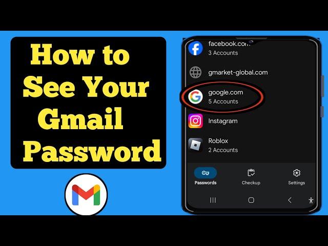 How To See Your Google Account Password on Mobile -2024