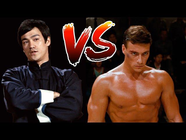 Бой Брюс Ли против Ван Дамма BRUCE LEE vs JEAN CLAUDE VAN DAMME