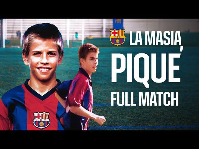  ENJOY GERARD PIQUE's PERFORMANCE AT LA MASIA AT THE AGE OF 14 | FULL MATCH  | FC Barcelona