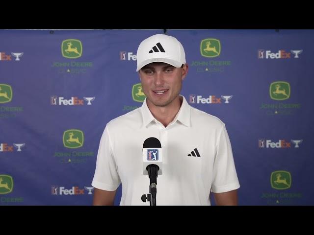 Ludvig Aberg Friday Flash Interview 2023 John Deere Classic