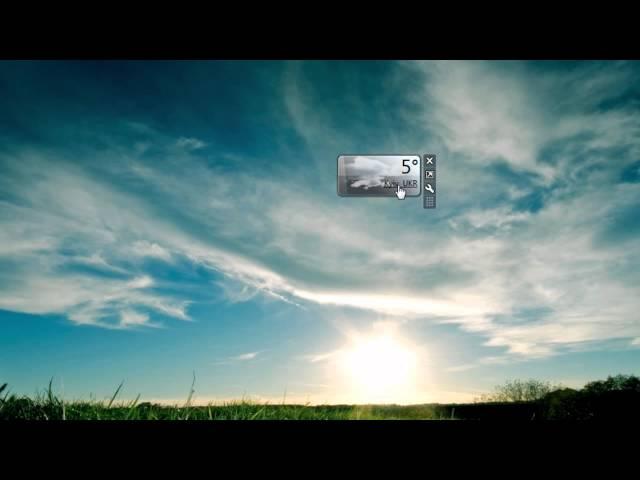 MSN Weather Gadget for Windows 7