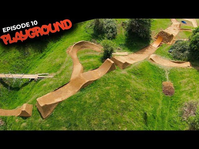 BUILDING MORE DIRT JUMPS AND INVITING PRO RIDERS TO RIDE!! PLAYGROUND EP10