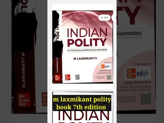 m laxmikant polity book 7th edition #viral #upsc #trending #upscmotivation