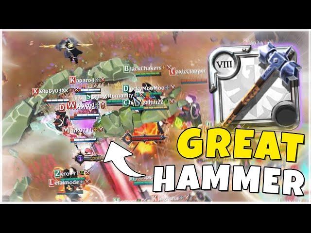 GREAT HAMMER IN CASTLE !! | CHIPS | EQMS | Albion Online ZVZ