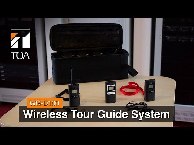 Wireless Tour Guide System WG-D100 for guided and walking tours, museums, factories and exhibitions