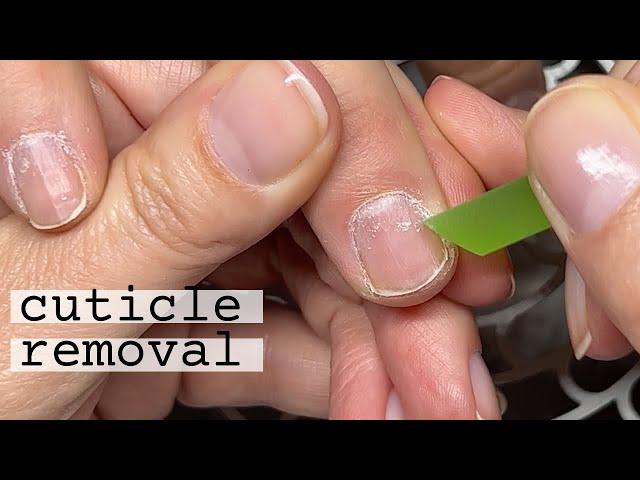 How to remove cuticle without soaking nails or a cuticle remover