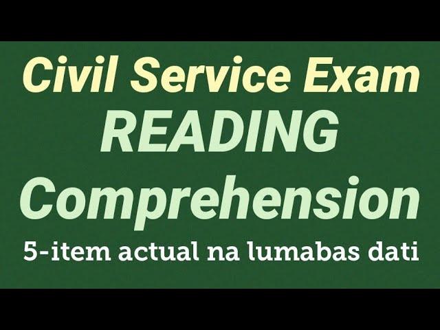 READING COMPREHENSION with Simpleng TIPS | lumabas dati