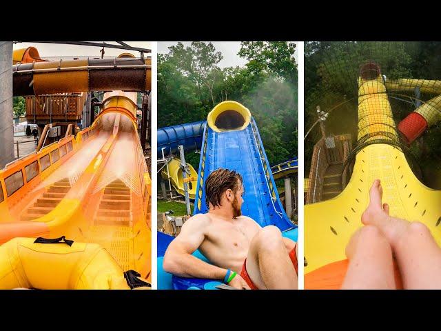 All Water Coasters at Holiday World & Splashin' Safari POV!