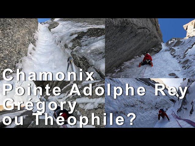 Gregory or Teophile Pointe Adolphe Rey Chamonix-Mont-Blanc gully snow ice mixed mountaineering