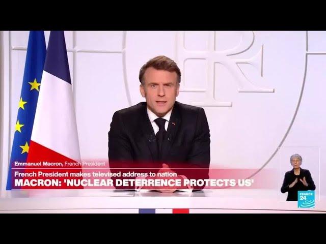 Full speech: Macron calls for major European rearmament • FRANCE 24 English