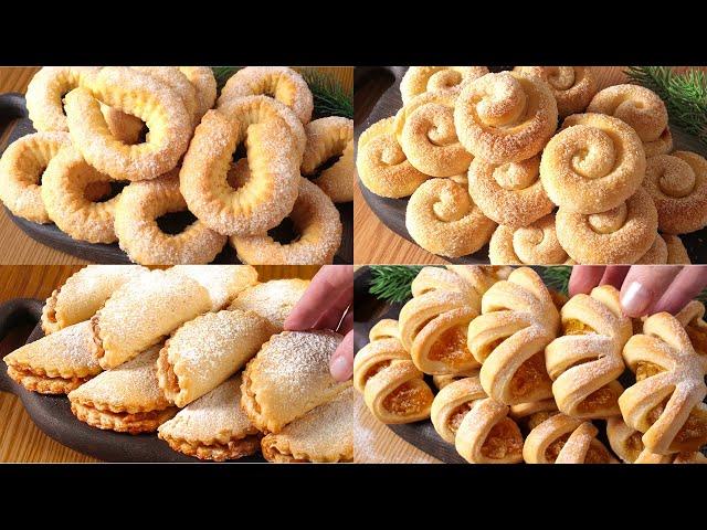 4 best cookie recipes!  Tastier than store-bought! Simple baked goods for tea!