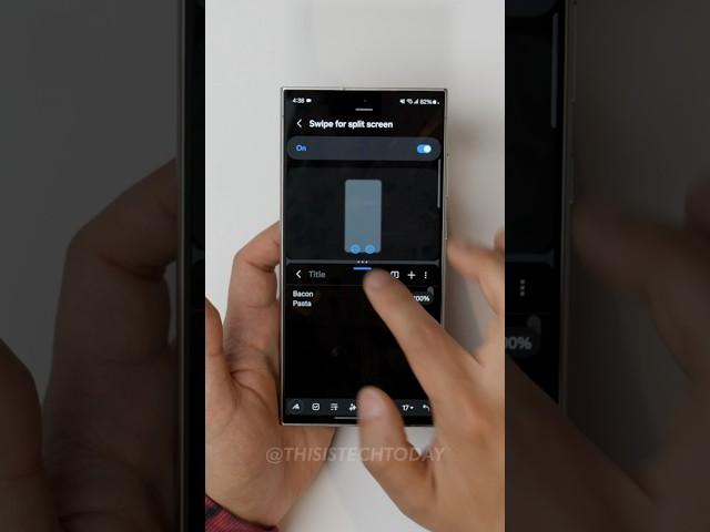 How to enter Split-Screen Mode with ️ on the Samsung Galaxy S24 Ultra / OneUI