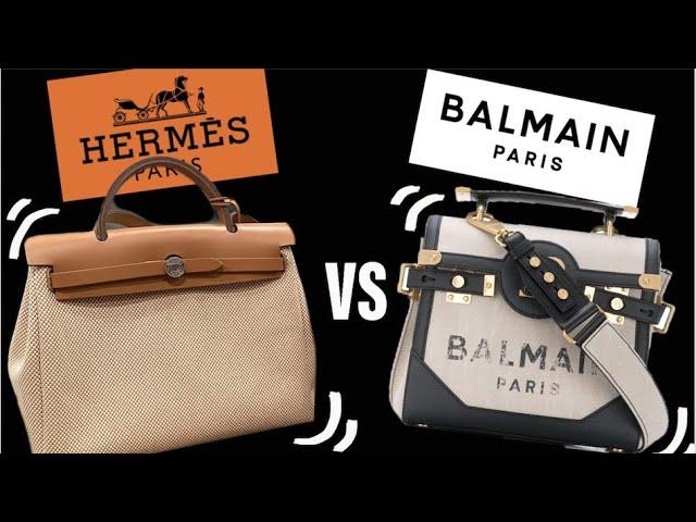 CANVAS BAG | HERMES Herbag vs BALMAIN B-Buzz | Comparison