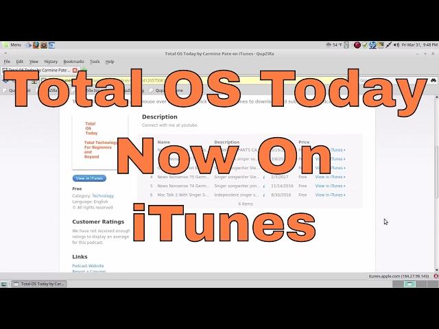 Total OS Today Now On iTunes