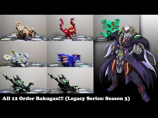 All 12 Orders Bakugan!!! (Legacy Series: Season 3)