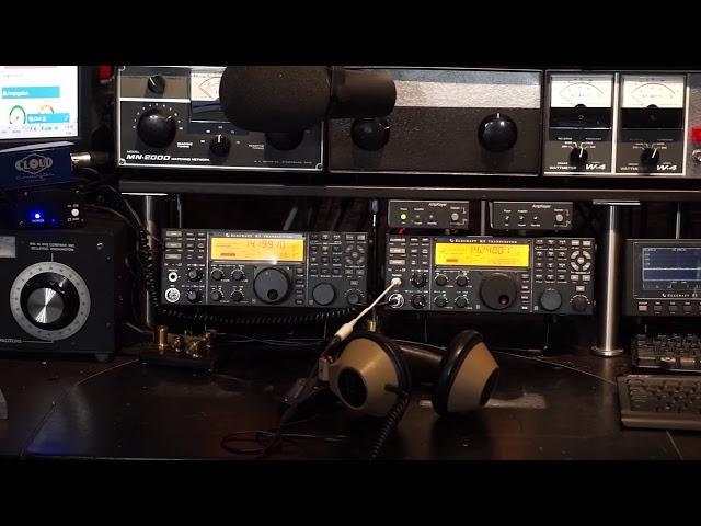 Ham Radio with Jim Heath W6LG--Rearranged Equipment, Shure SM7B Mic, Northcomm Technologies Boom Arm