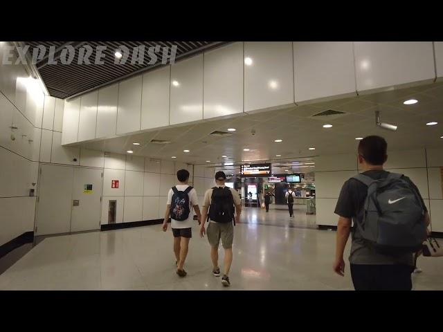【4K】Walking from Dhoby Ghaut MRT Yellow Line Platform to Red Line Platform