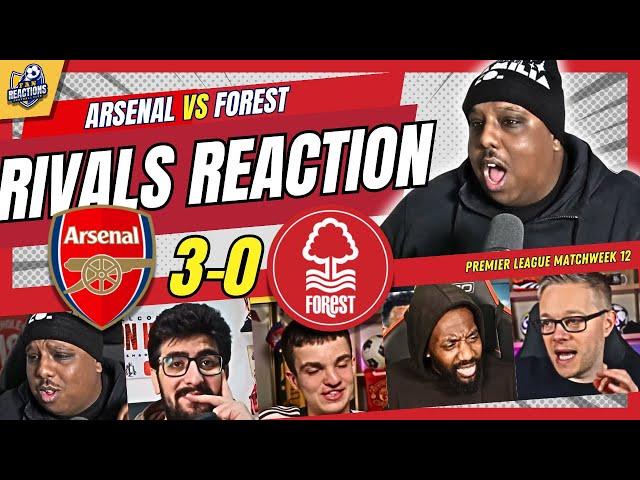 ARSENAL RIVALS & HATERS FUMINGREACTION TO ARSENAL 3-0 FOREST | 24/25 PREMIER LEAGUE